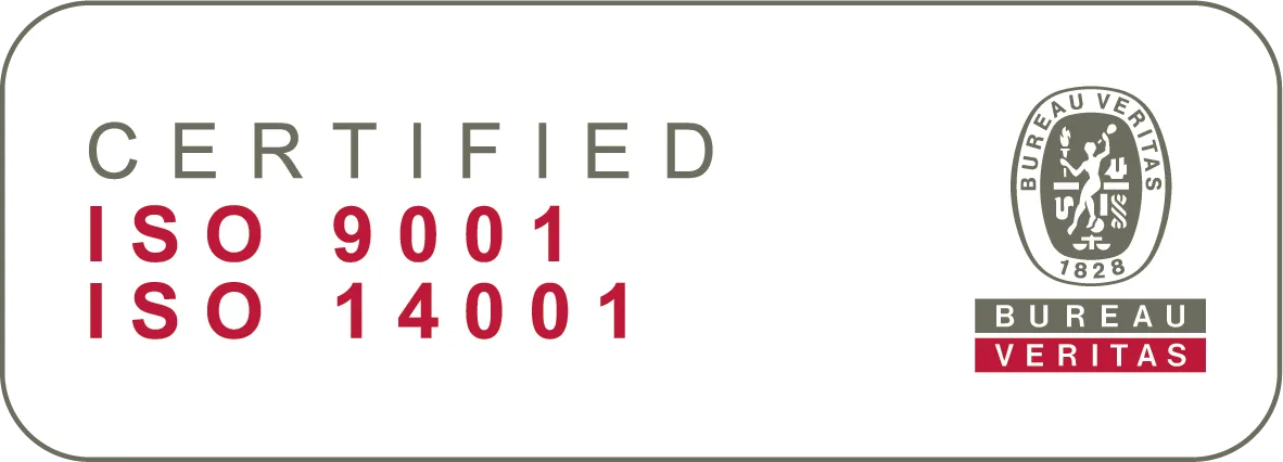 Bureau Veritas -sertifioitu ISO 9001 / ISO 14001
