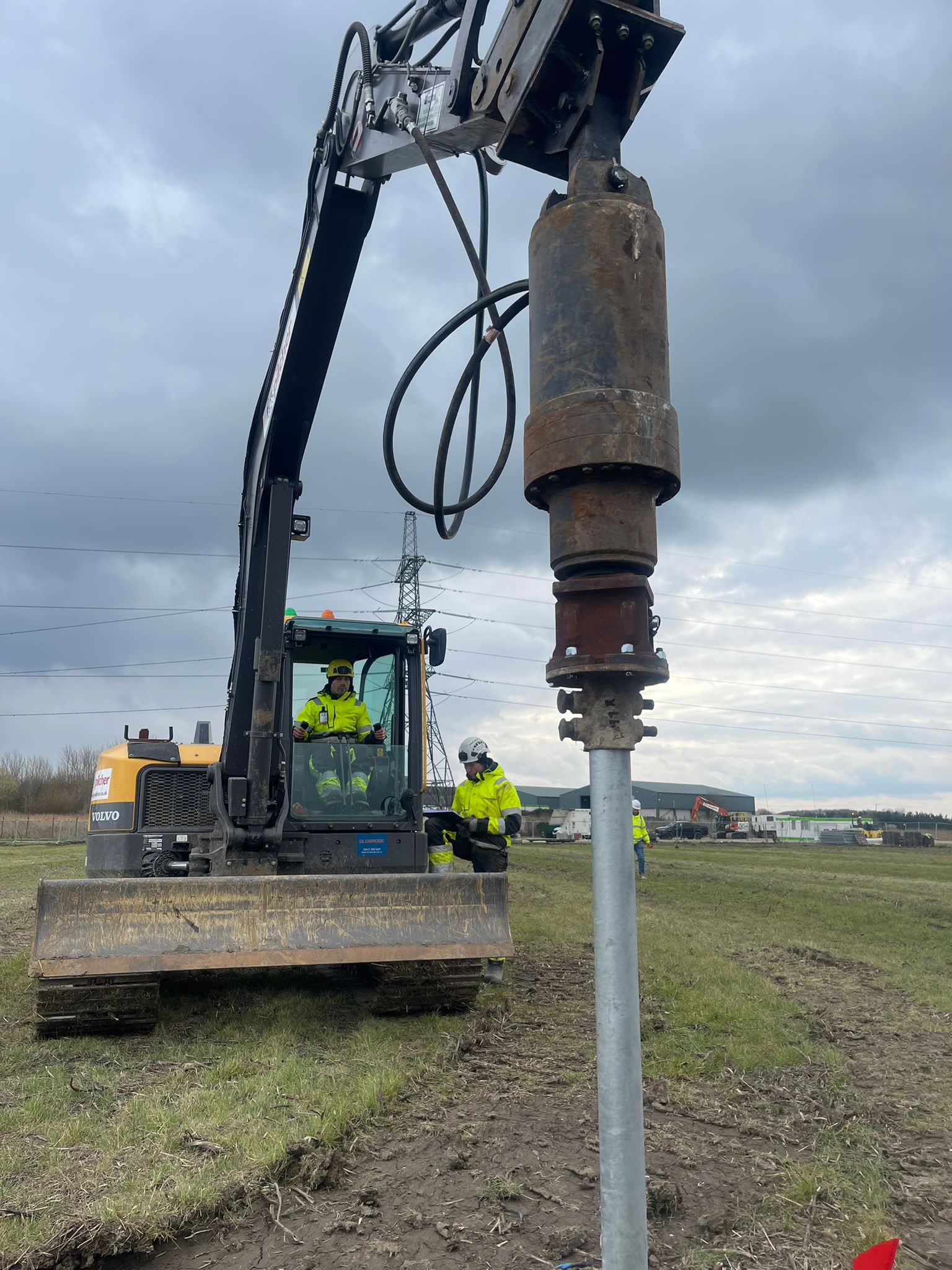 Screw pile installation in challenging terrain