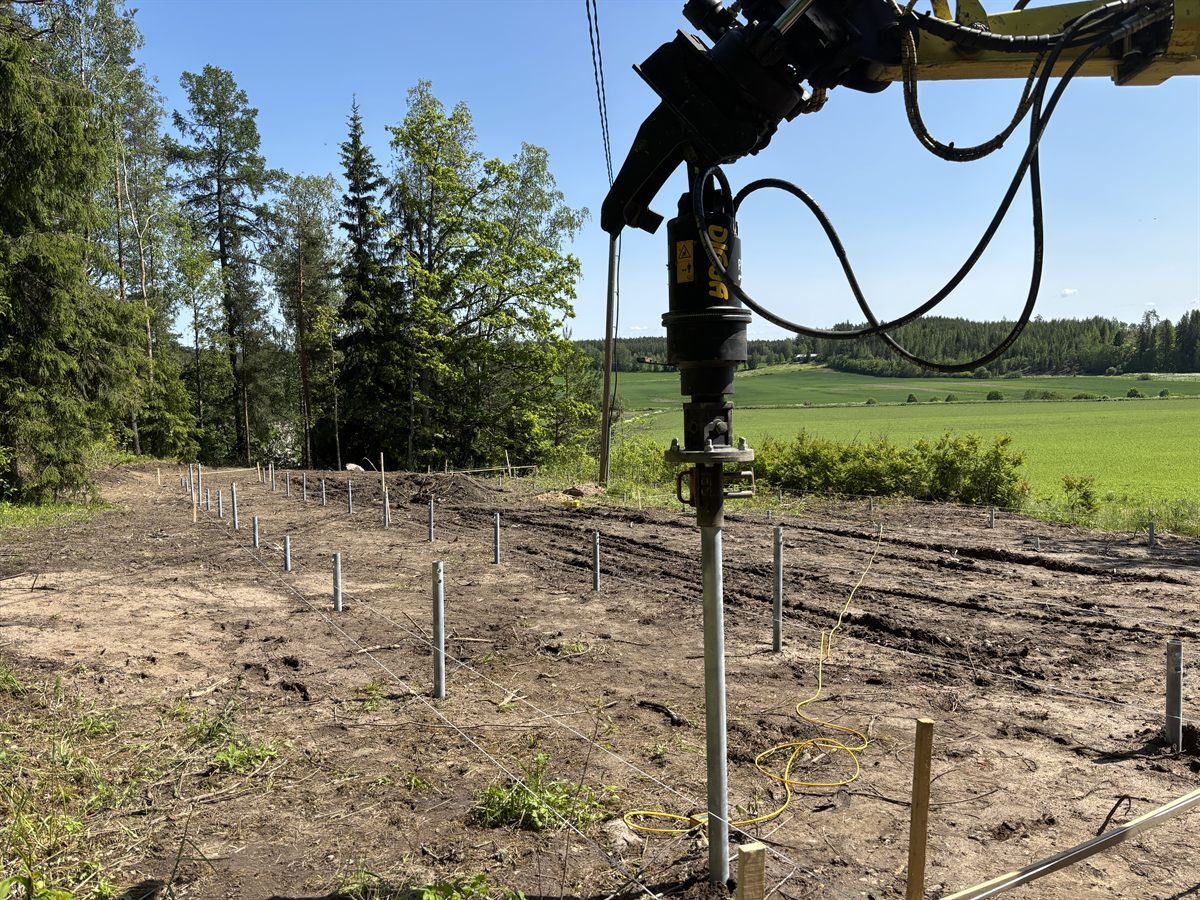 Laajamittainen paaluasennus